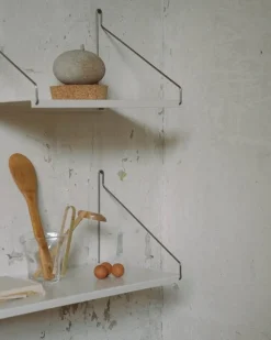 Frama D20 hylla, 80 cm, varmvitt stål