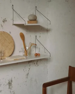 Frama D20 hylla, 40 cm, varmvitt stål