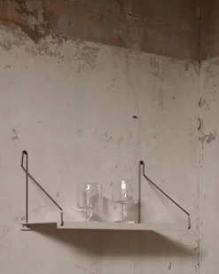 Frama D20 hylla, 40 cm, varmvitt stål