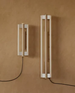 Frama Eiffel Double vägglampa, 100 cm, rostfritt stål