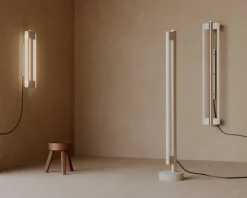 Frama Eiffel Double vägglampa, 100 cm, rostfritt stål