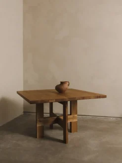 Frama Farmhouse kvadratiskt bockbord, 120 x 120 cm, naturek