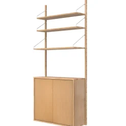 Frama Shelf Library 1852 vägghylla/skåp, oljad ek
