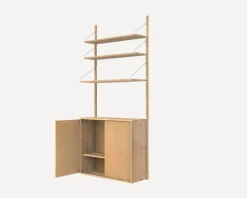 Frama Shelf Library 1852 vägghylla/skåp, oljad ek