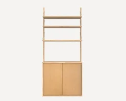 Frama Shelf Library 1852 vägghylla/skåp, oljad ek