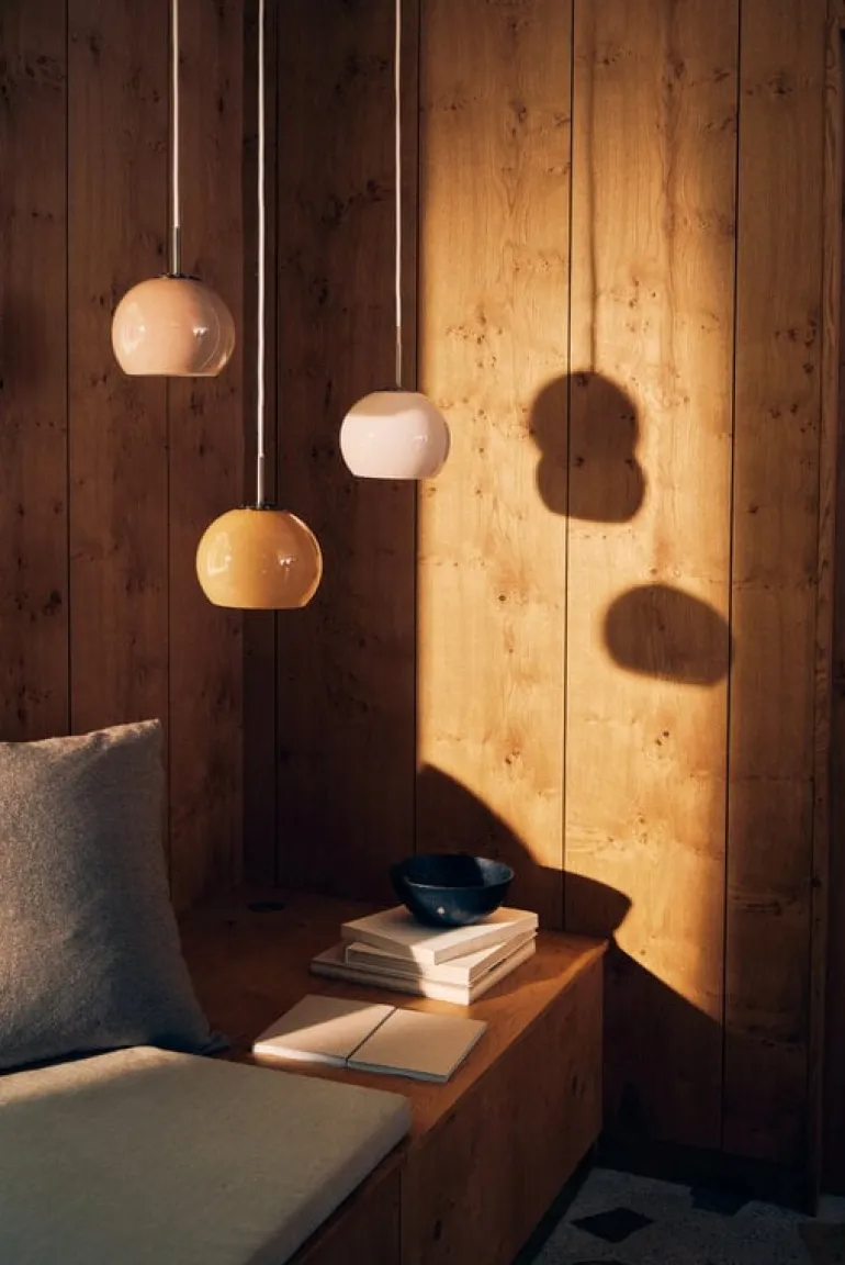 Frandsen Ball Glass, pendellampa, 18 cm, ljusrosa