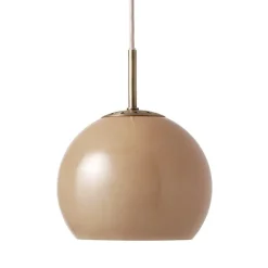 Frandsen Ball Glass, pendellampa, 18 cm, cappuccino