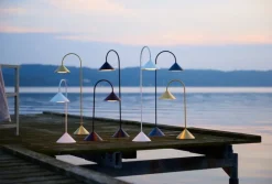 Frandsen Grasp, portabel bordslampa, 47 cm, mässing