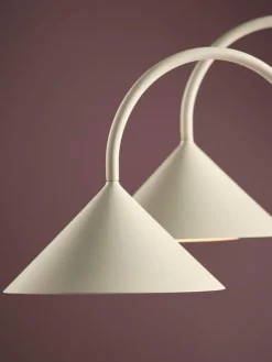 Frandsen Grasp, portabel bordslampa, 72 cm, matt vit