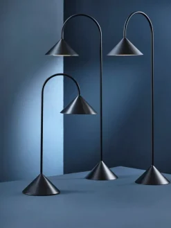 Frandsen Grasp, portabel bordslampa, 47 cm, mattsvart