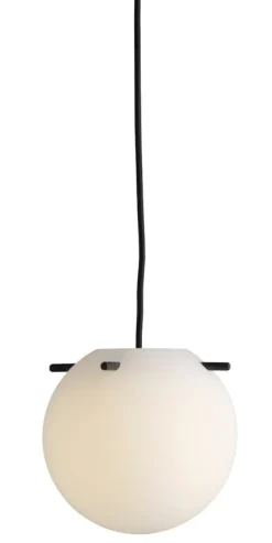 Frandsen Koi pendellampa, 19 cm, vit opal - svart
