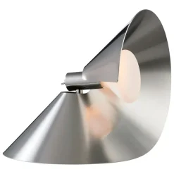 Frandsen Peel bordslampa, borstat rostfritt stål