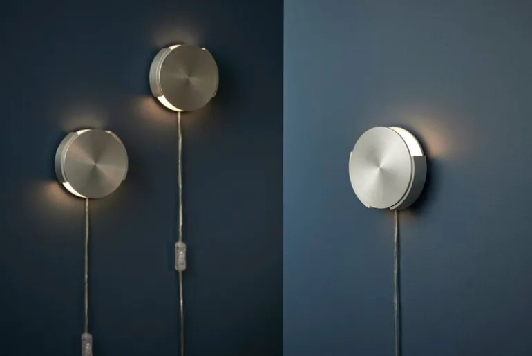 Frandsen Rotate vägglampa, borstad aluminium