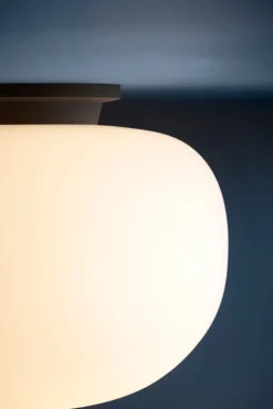 Frandsen Supernate taklampa, 28 cm, vit opal - svart