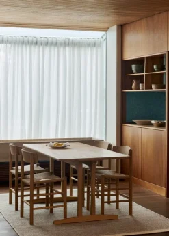 Fredericia C18 bord 220 x 90 cm, oljad ek