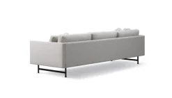 Fredericia Calmo 80 3-sitssoffa, Ruskin 10 - svart stål