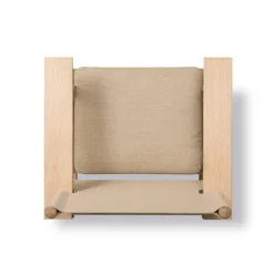 Fredericia Canvas stol med sittdyna, såpad ek - naturell canvas