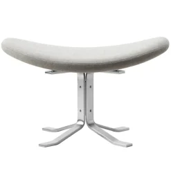 Fredericia Corona fotpall, borstad krom - Gabriel Capture 4101