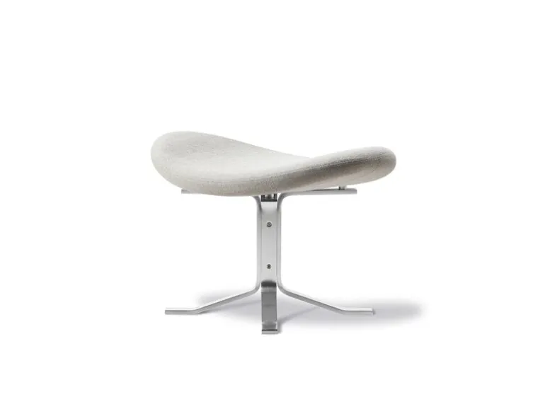 Fredericia Corona fotpall, borstad krom - Gabriel Capture 4101