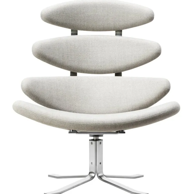 Fredericia Corona-stol, borstad krom - Gabriel Capture 4101