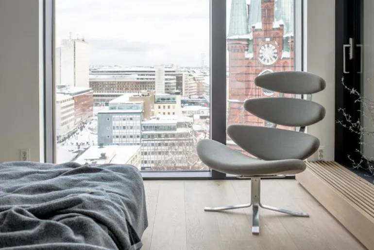 Fredericia Corona-stol, borstad krom - Gabriel Capture 4101