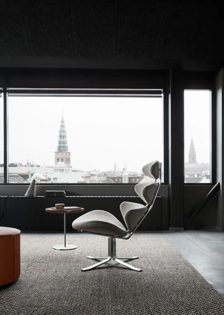 Fredericia Corona-stol, borstad krom - Gabriel Capture 4101