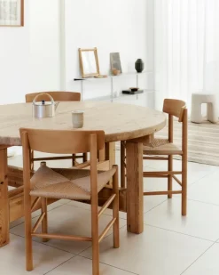 Fredericia J39 Mogensen stol, vintagelackerad bok - papperssnöre