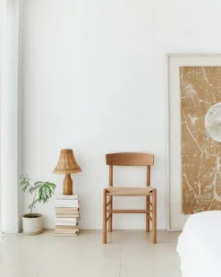 Fredericia J39 Mogensen stol, vintagelackerad bok - papperssnöre