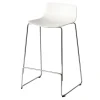Fredericia Pato barstol, 67 cm, vit - krom
