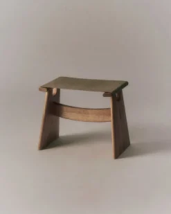 Fredericia Seto pall, svart ljusoljad ek - naturlig canvas