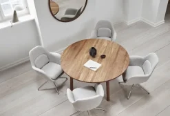 Fredericia Silhouette spegel, 100 cm, oljad valnöt