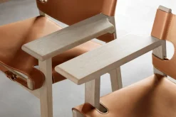 Fredericia Spanish Chair, konjaksfärgat läder - såpad ek