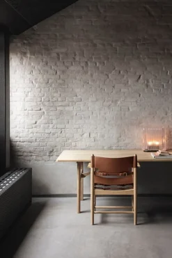 Fredericia Spanish Dining Chair, konjaksfärgat läder - oljad ek