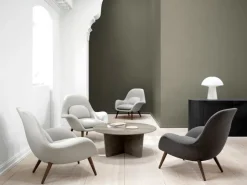 Fredericia Swoon Lounge fåtölj, Hallingdal 130 - rökt ek