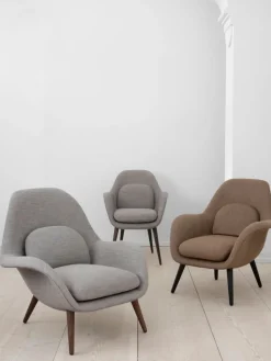 Fredericia Swoon Lounge Petit fåtölj, Hallingdal 65 130 - oljad ek