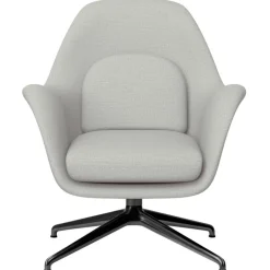 Fredericia Swoon Lounge Petit fåtölj, snurrfunktion, Sunniva 2 717 - svart