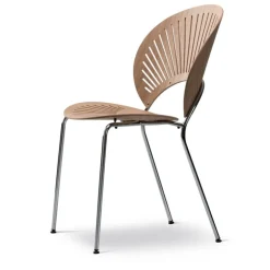 Fredericia Trinidad stol, lackerad ek - krom