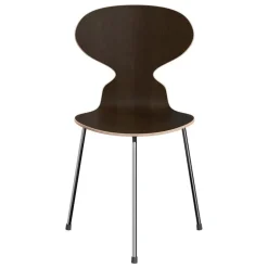 Fritz Hansen Ant stol 3100, 3 ben, mörkbetsad ek - krom