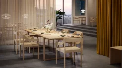 Fritz Hansen Carimate stol, bok - sladd av naturpapper