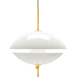 Fritz Hansen Clam pendel, 55 cm, opal