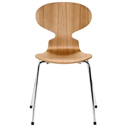 Fritz Hansen Myrstol 3101, klarlackad alm - krom
