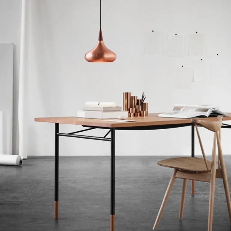 Fritz Hansen Orient P1 pendellampa, koppar