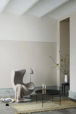 Fritz Hansen Planner MC300 soffbord, cirkulärt, svart - marmor Charcoal