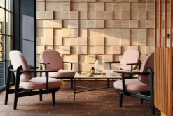 Fritz Hansen Planner MC320 soffbord, svart - marmor Cream