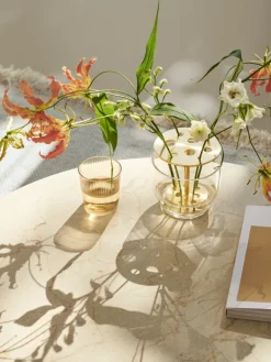 Fritz Hansen Planner MC300 soffbord, cirkulärt, svart - marmor Cream