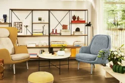 Fritz Hansen Planner MC300 soffbord, cirkulärt, svart - marmor Cream