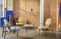 Fritz Hansen Planner MC300 soffbord, cirkulärt, svart - marmor Cream