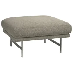 Fritz Hansen PL110S Lissoni ottoman, mattpolerat stål - Moss 015
