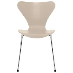 Fritz Hansen Series 7 3107 stol, krom - ljus beige