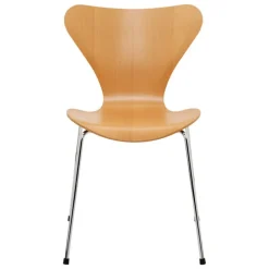 Fritz Hansen Series 7 3107 stol, krom - oregon pine fanér